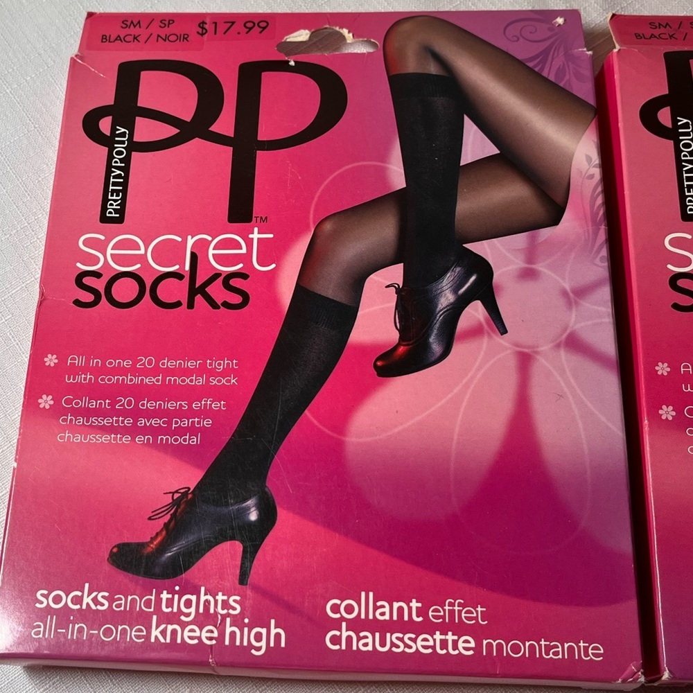Pretty Polly Pink Secret Socks - Picture 2 of 9
